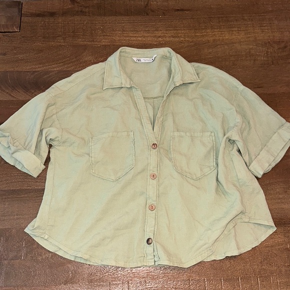 Zara Tops Zara Camp Shirt Poshmark